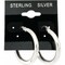 200 Black Earring Cards Pads Sterling Silver Displays 1.5&#x22;